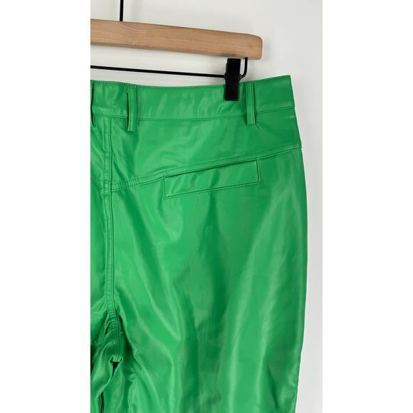 PrettyLittleThing Green Wide Leg Pants - Picture 8 of 12